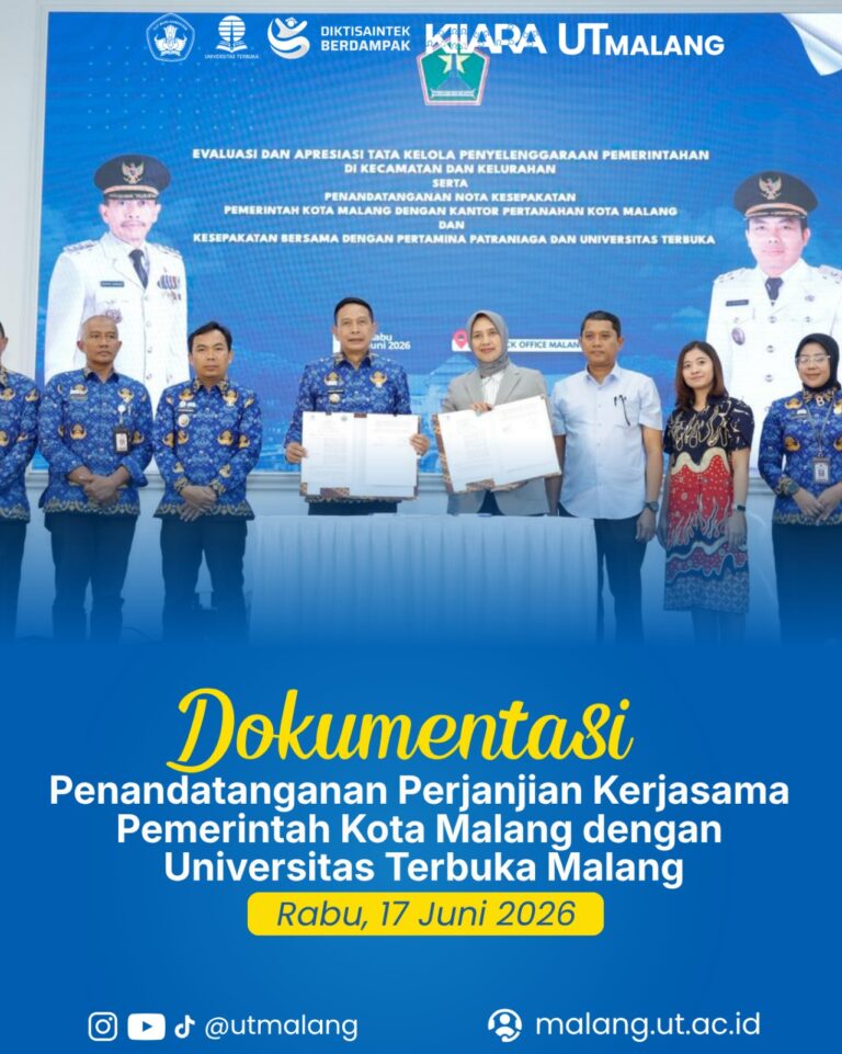 Penanda Tanganan Kerjasama UT Malang Dengan Pemkot